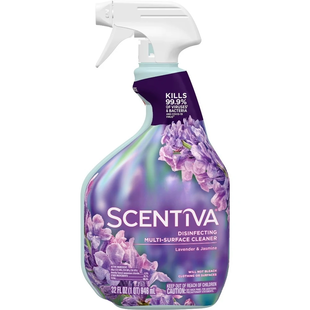 Clorox Scentiva Multi Surface Cleaner Spray, Lavender & Jasmine, 32 fl oz - Image 3