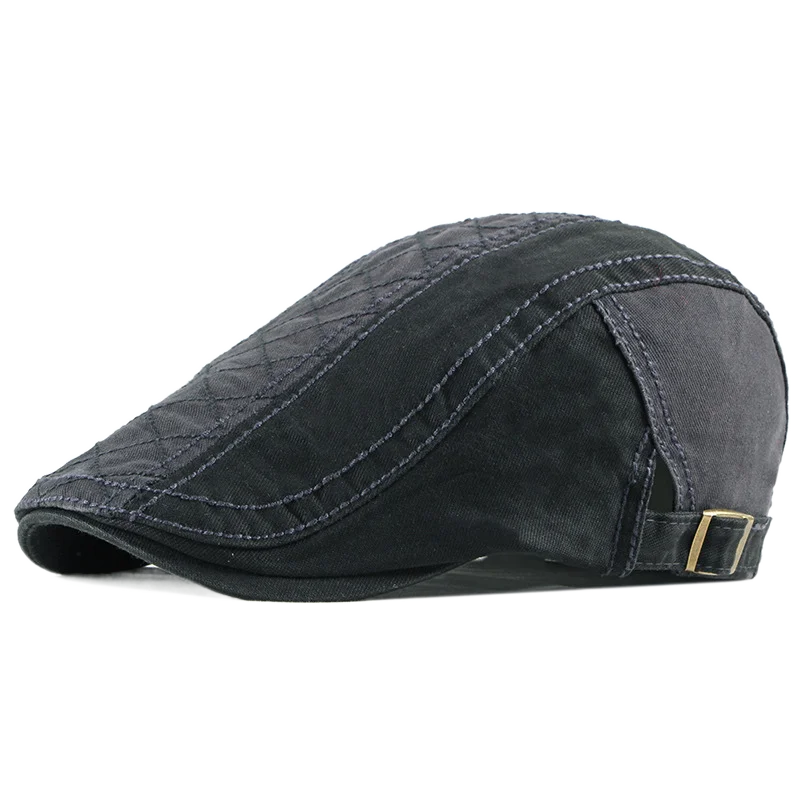 Men Women Beret Spring Autumn Cotton Flat Cap Ivy Gatsby Newsboy Hat Fashion Adjustable Vintage Cabbie Hats - Image 4
