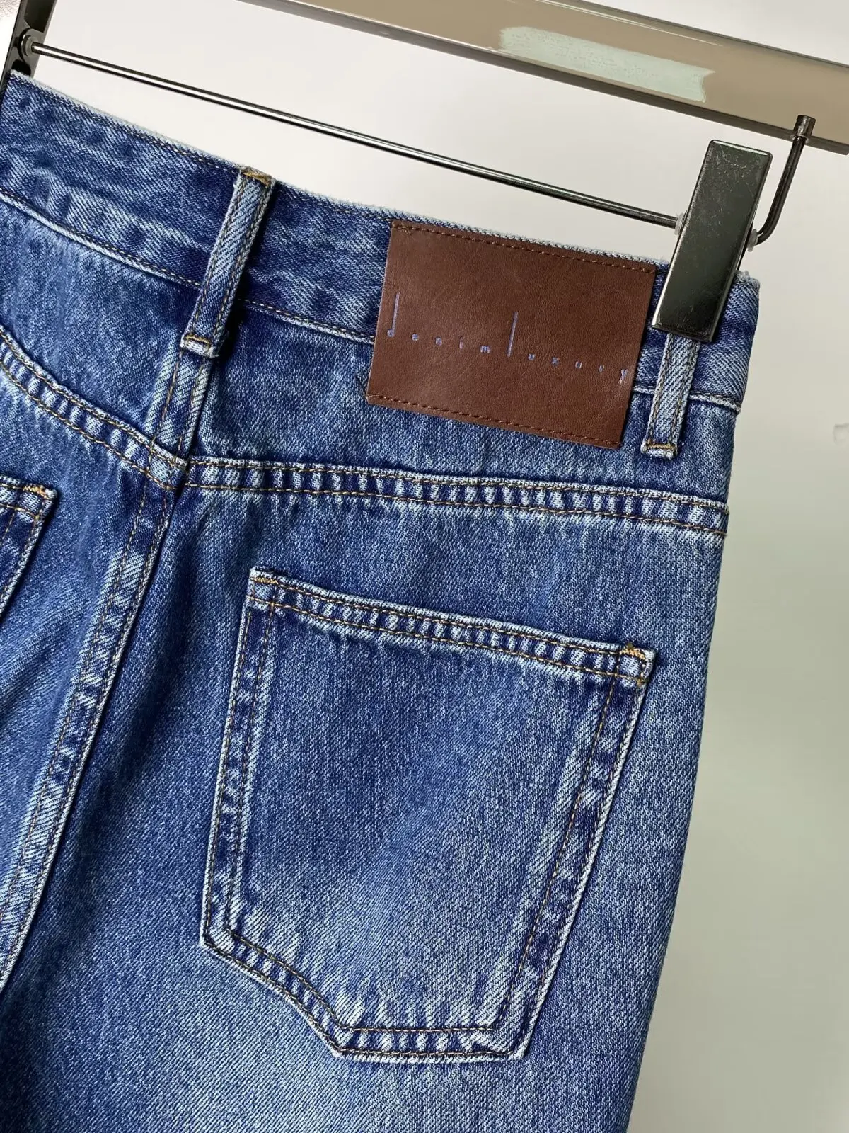Plus Size American Style Women's Jeans Vintage Washed High Waist Irregular Loose Wide Leg Trousers All-match Ladies Denim Pants - Image 5