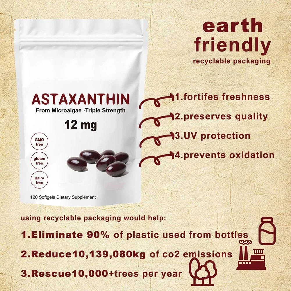 Premium Astaxanthin Capsules Antioxidant Supplements Supports Eye, Joint, Internal Circulation, Skin Health & Natural Tanning - Image 4