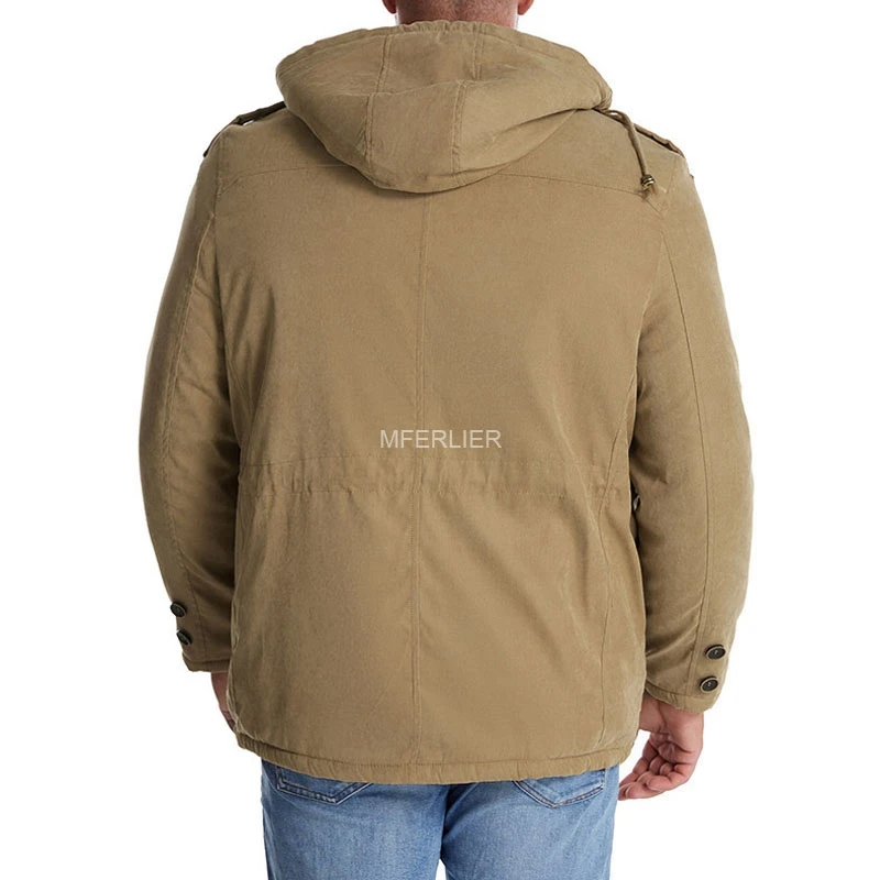 Winter Large Size Coats 9XL 8XL 7XL Bust 150cm Fleece Jackets Men - Image 6