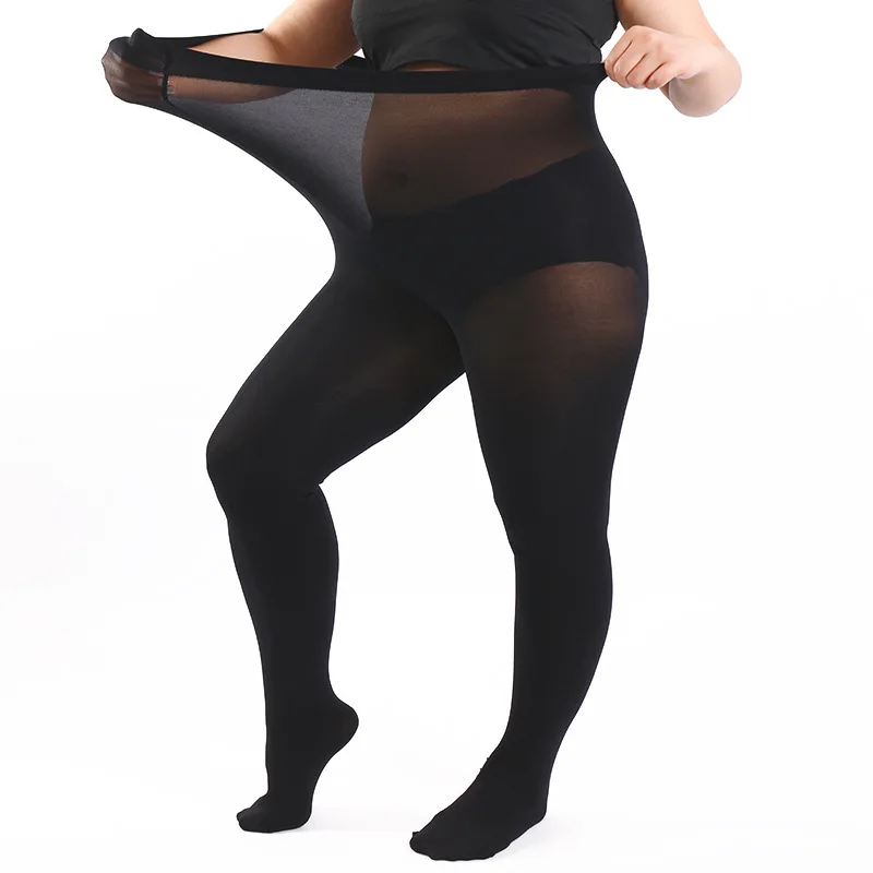 Women 80D Reinforced Thickened PLUS SIZE XL 2XL 3XL 4X Ladies Confort Lift Hip Nylon Hosiery Pantyhose - Image 4