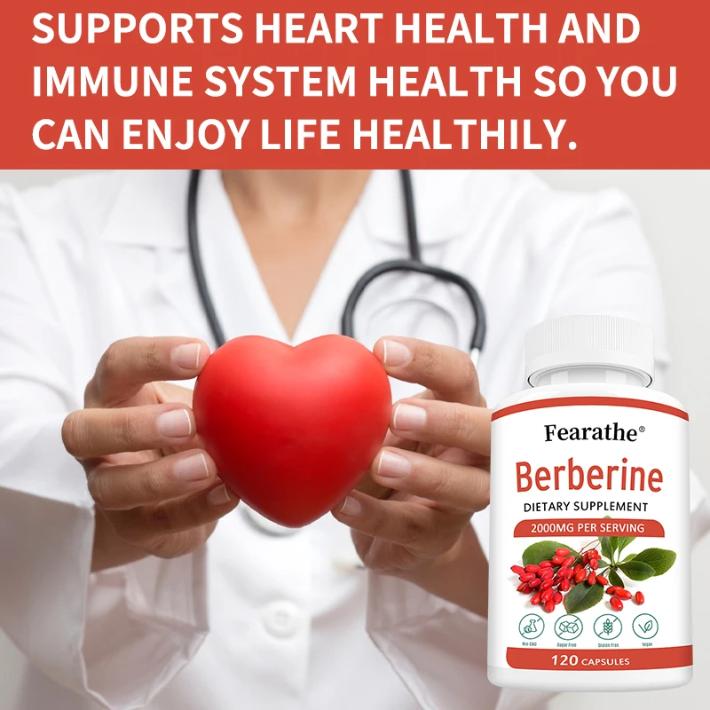 Berberine Capsules 2000mg - Cardiovascular and Digestive Health,Balance Liver Health Digestion,Non-GMO - Image 4