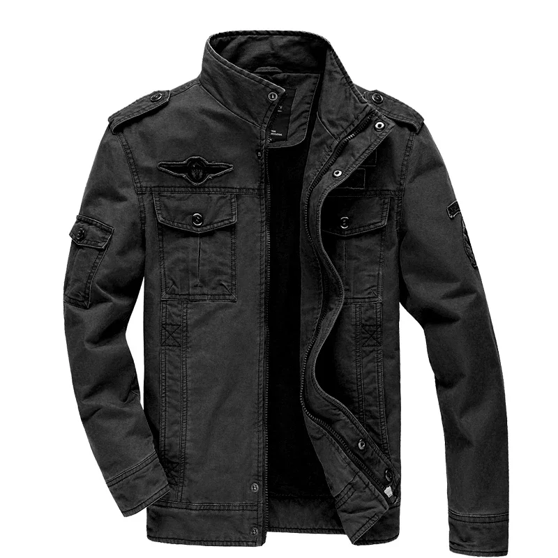 New 2026 Casual Army Military Jacket Men Plus Size M-6XL Jaqueta masculina Spring & Autumn Cargo Mens Jackets Coat - Image 4