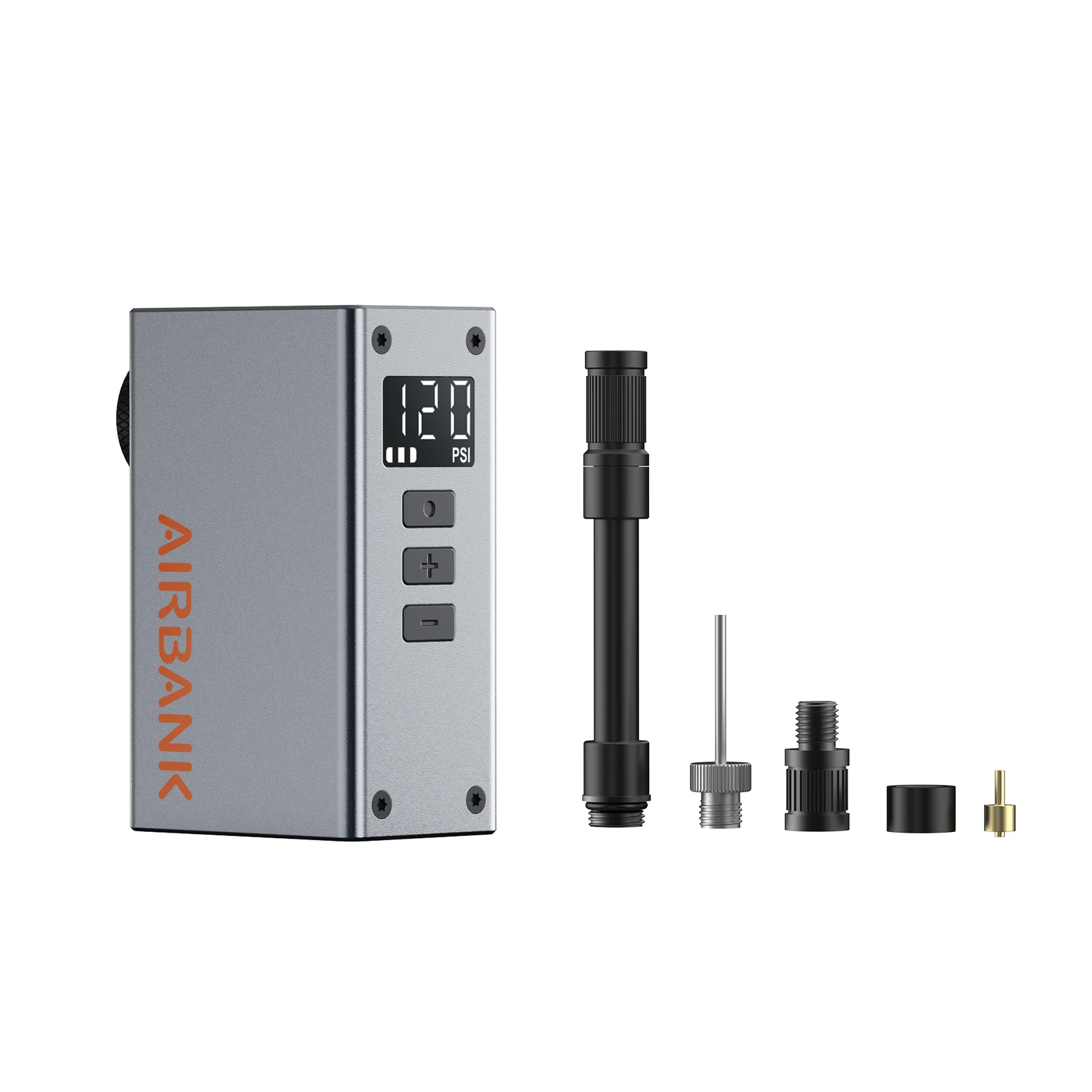 AIRBANK POCKET 2 PRO Electric Mini Bike Pump 420mAh Battery 120PSI Smart Bicycle Tier Inflator Aluminum Alloy Shell with Screen - Image 2