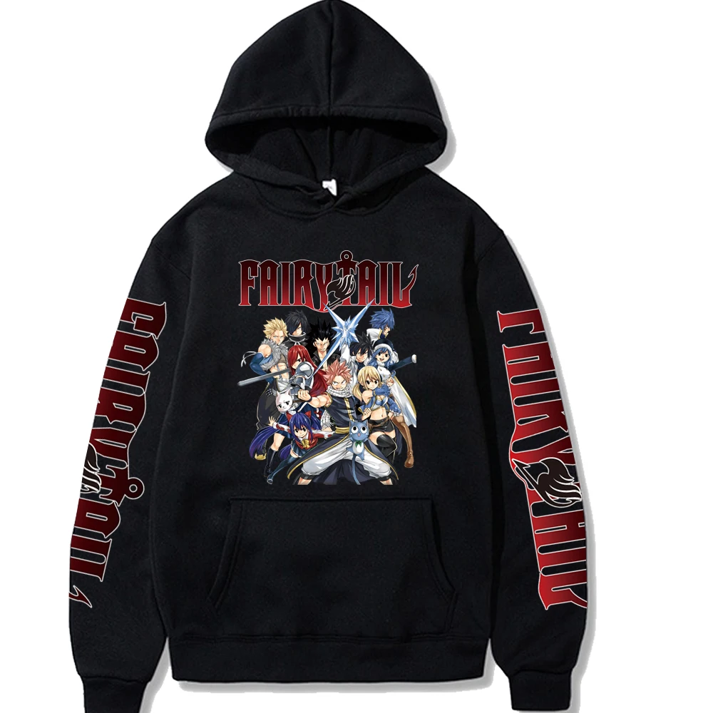 Fairy Tail Anime Clothes Happy Graphic Printed Hooded Men Women High Quality Hoodies Plus Size Streetwear Harajuku Sweatshirt - Image 3