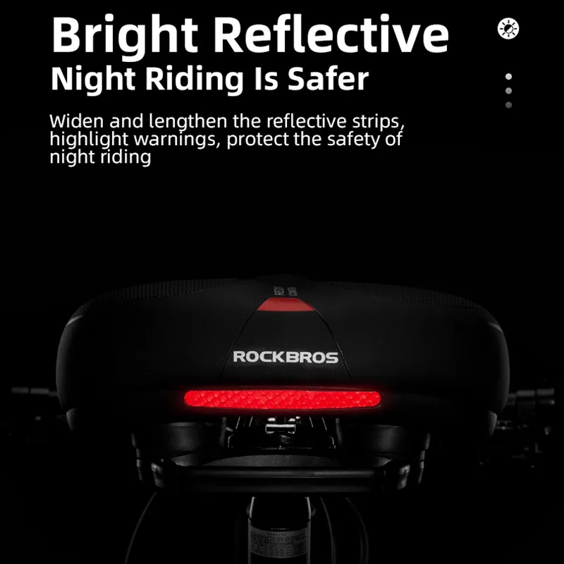ROCKBROS Bicycle Saddle Cycling Race Seat Saddle Rainproof Shock Absorption Soft Sponge Saddle Seat MTB Road Bike Accessories - Image 4