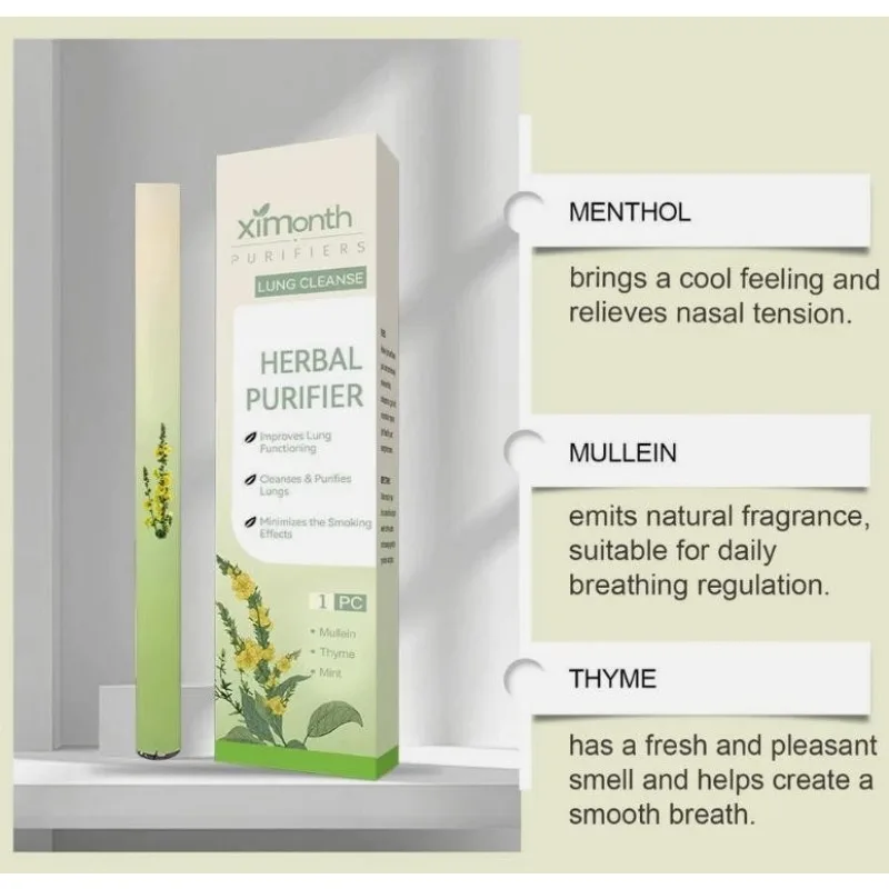 Flash sale Herbal Diffuser with Mullein Thyme Mint new UK for Lung Health and Fresh Air - Image 2