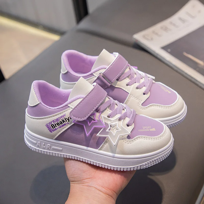 2026 Spring and Autumn New Girls Sports Shoes Soft Sole Fashionable Versatile Anti Slip Running Shoes for Kids - Image 4
