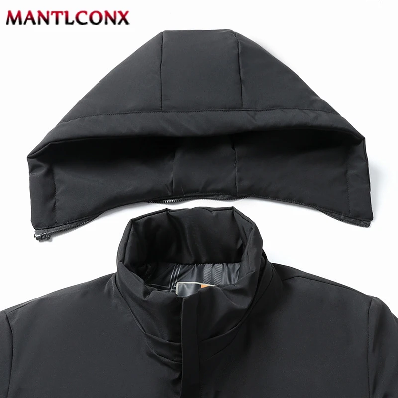 Thick Inner Winter Hooded Jacket Men Windbreak Warm Fleece Coats Men Hiking Jackets Outdoor Removable Hooded Parka Coats L-3XL - Image 4