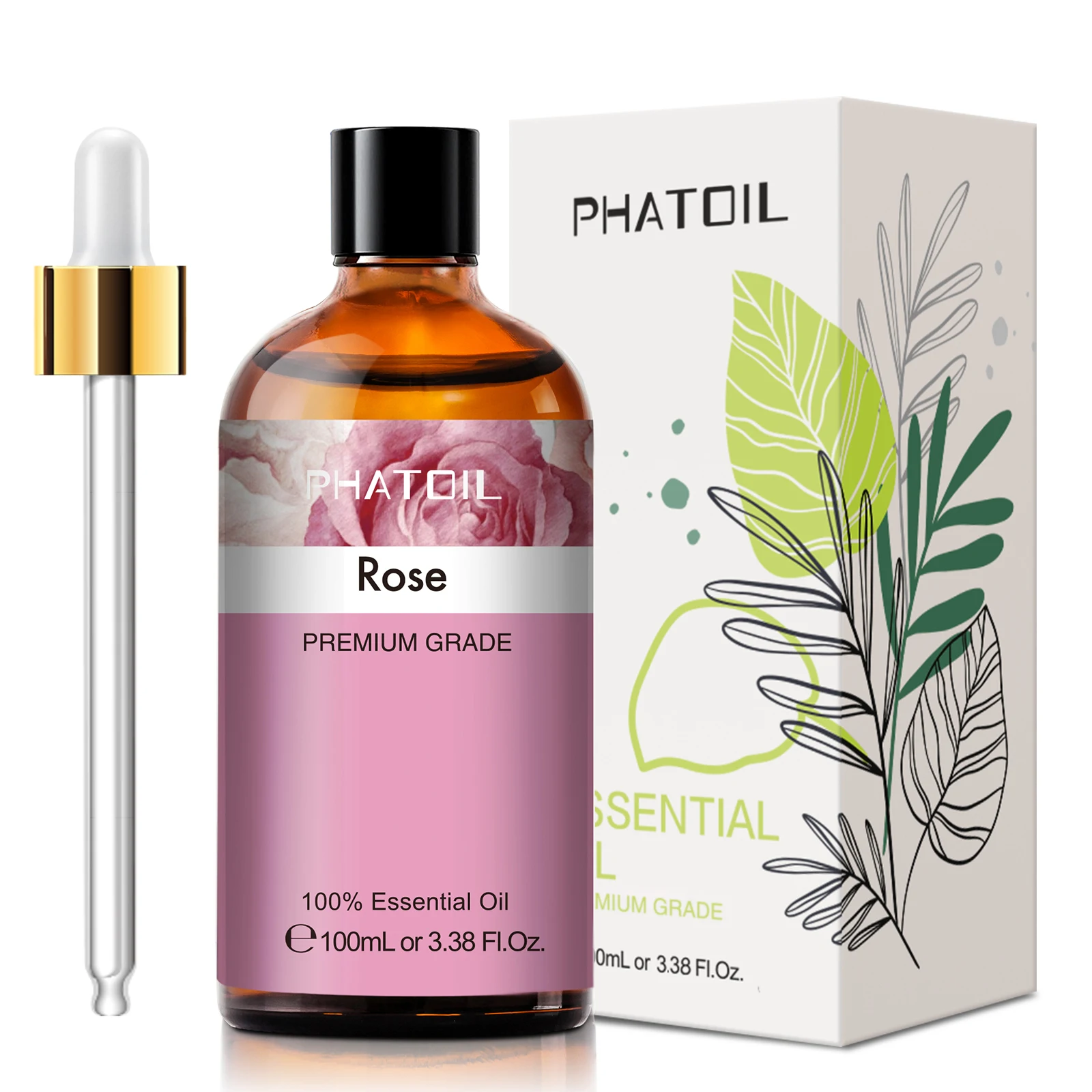100ML Pure Natural Rose Essential Oils Humidifier Diffuser Lavender Vanilla Peppermint Geranium Cloves Basil Tea Tree Aroma Oil - Image 2