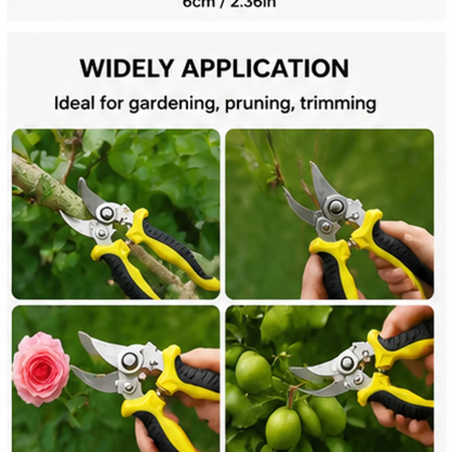 3-Piece Professional Heavy-Duty Garden Pruning Set with Non-Slip Grips – Suitable for Pruning Thick Branches, Floral Arranging, and Landscaping – Ergonomic Design – Ideal Gardening Gift for Professionals and Enthusiasts; Lawn Care Tools Featuring Modern D - Image 5