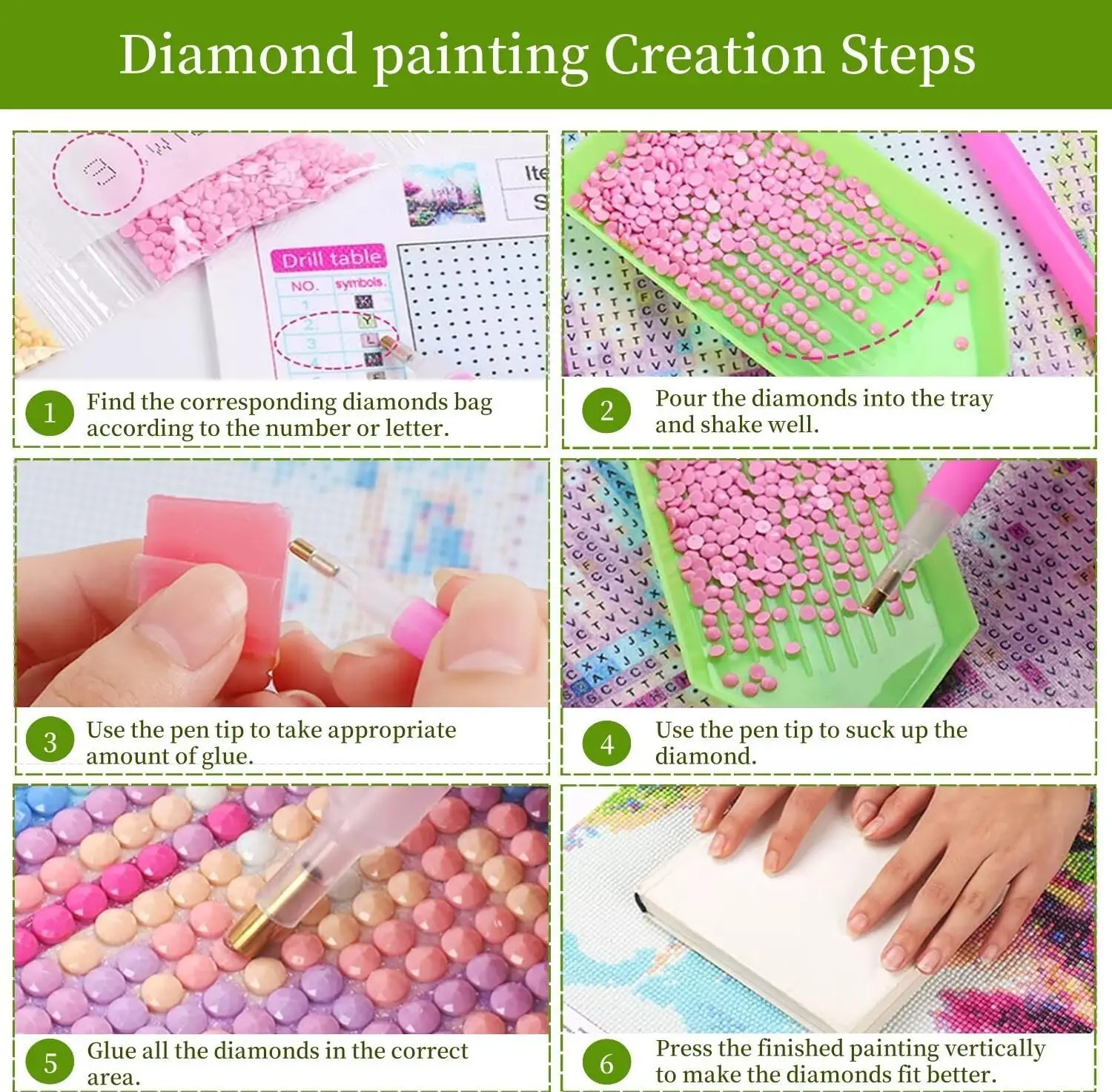 Large Diamond Painting Waterfall Diamond Art Kits for Adults,5D Diamond Art Painting Cherry Blossoms Diamond Painting Kit,DIY Paint with Diamonds Pictures Gem Art Paintings 24x72inch,Room Decor H1-744 60x180cm - Image 5