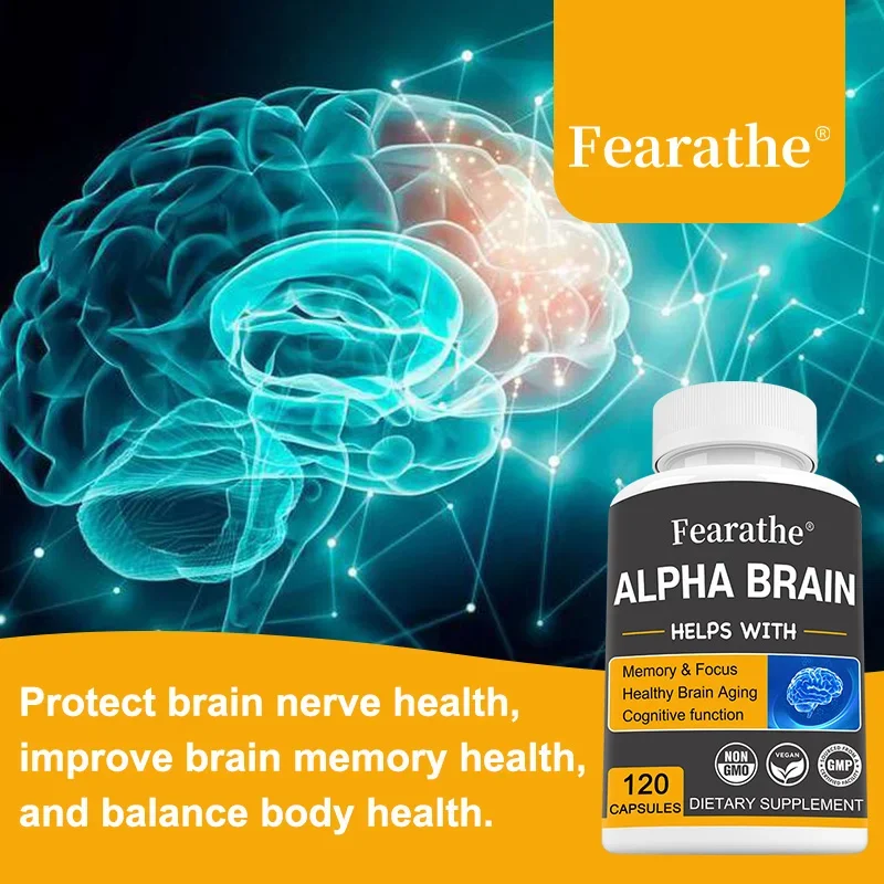 Alpha Brain Nootropics Brain Supplement for Men and Women - Memory, Mental Clarity & Cognition with Vitamin B6, Focus Capsules - Image 3