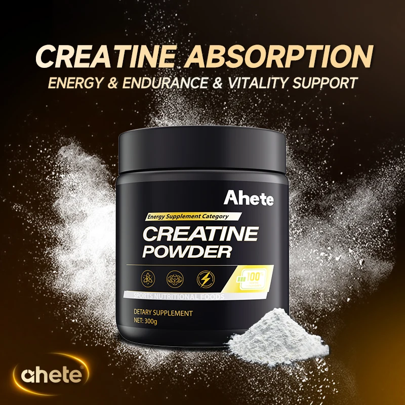 Ahete Fast-Absorbing Creatine Powder, Superior Mixability & Uptake, Supports ATP Energy, Sugar & Additive-Free