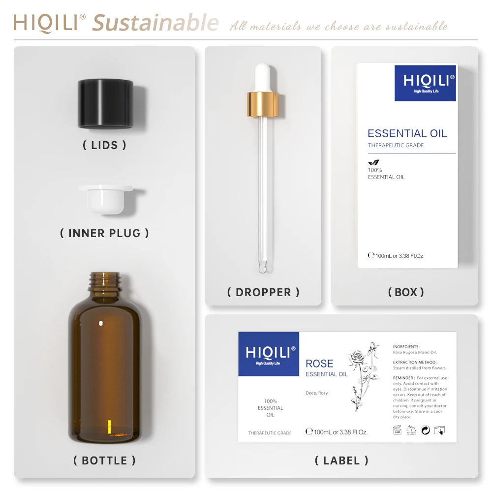 100ML Camphor Essential Oils, HIQILI 100% Premium Oil for Insect repellent, Stabilizing Emotions, Relieving fatigue, Diffuser - Image 4