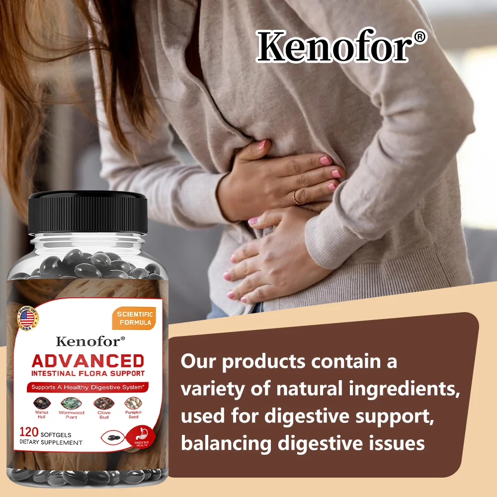 Detox Capsules with Oregano Oil, Green Black Walnut Hull, Garlic, Wormwood - Improves Digestion, Gut, Immune Health, Antioxidant - Image 6