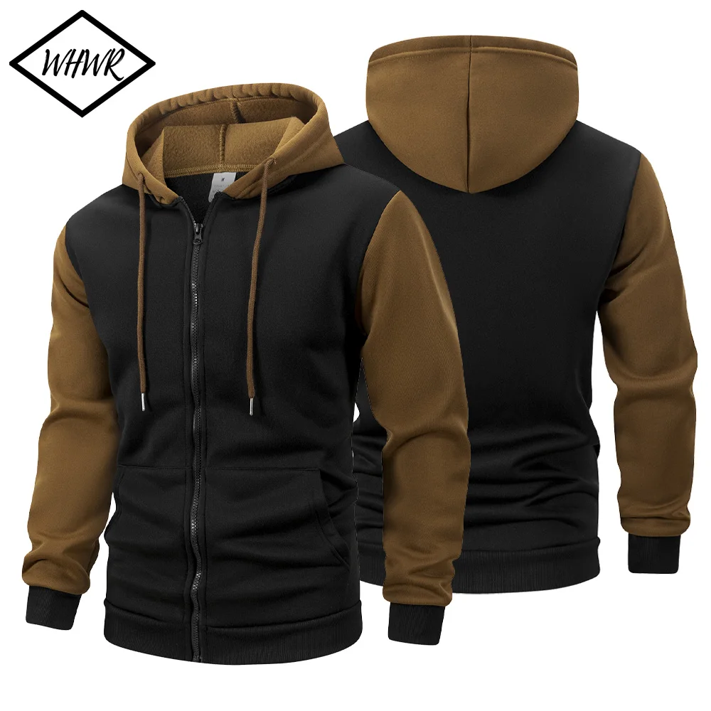 Autumn Men's Hoodies Jackets Long Sleeve Sweatshirt Oversized Hoodie Zip Up Jackets Male Hoodies Casual Jacket Sportswear