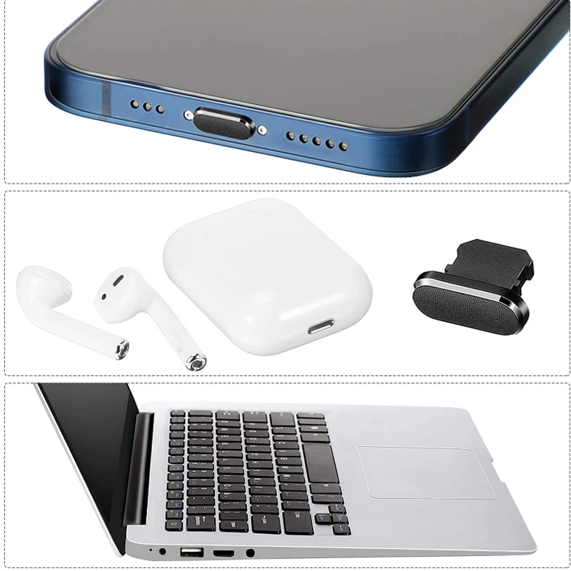 Mobile Phone Charging Port Dust Plug for iPad iPhone 15 for Shower Port Cleaner Kit Computer Keyboard Cleaner Tool Cleaner Brush - Image 3