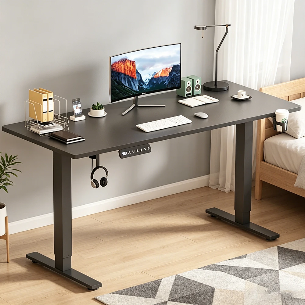 Modern Electric Lifting Height Adjustable Desk, Smart Computer Desk, Home Office Study Gaming Working Ergonomic Standing Table