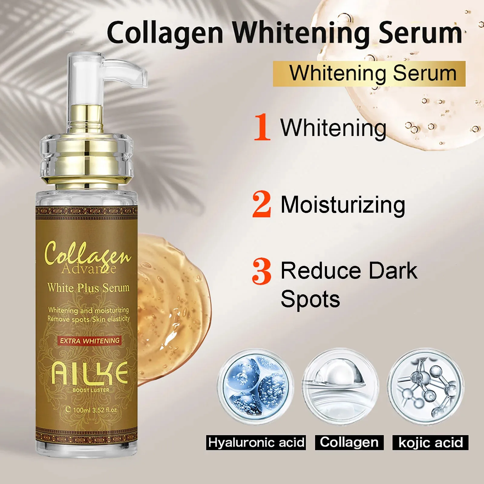 AILKE Collagen Women Skin Care Set, Moisturizing, Whitening, Remove Freckles, Dark Spots, Black Spots, Skin Lightening Kit - Image 3