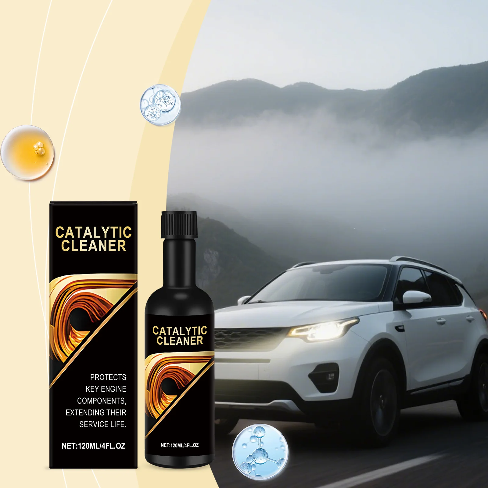 Three Way Catalytic Converter Cleaner for Automobiles, Essential for Daily Maintenance of Gasoline Vehicles and Engine Carbon Deposits Cleaner - Image 2