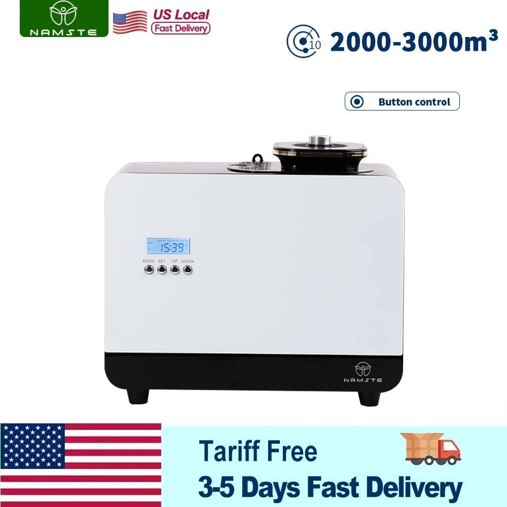NAMSTE 3000m³ Aroma Diffuser Connected to HVAC Essential Oil Bottle Large Capacity 800ML Home Electric Incense Burner