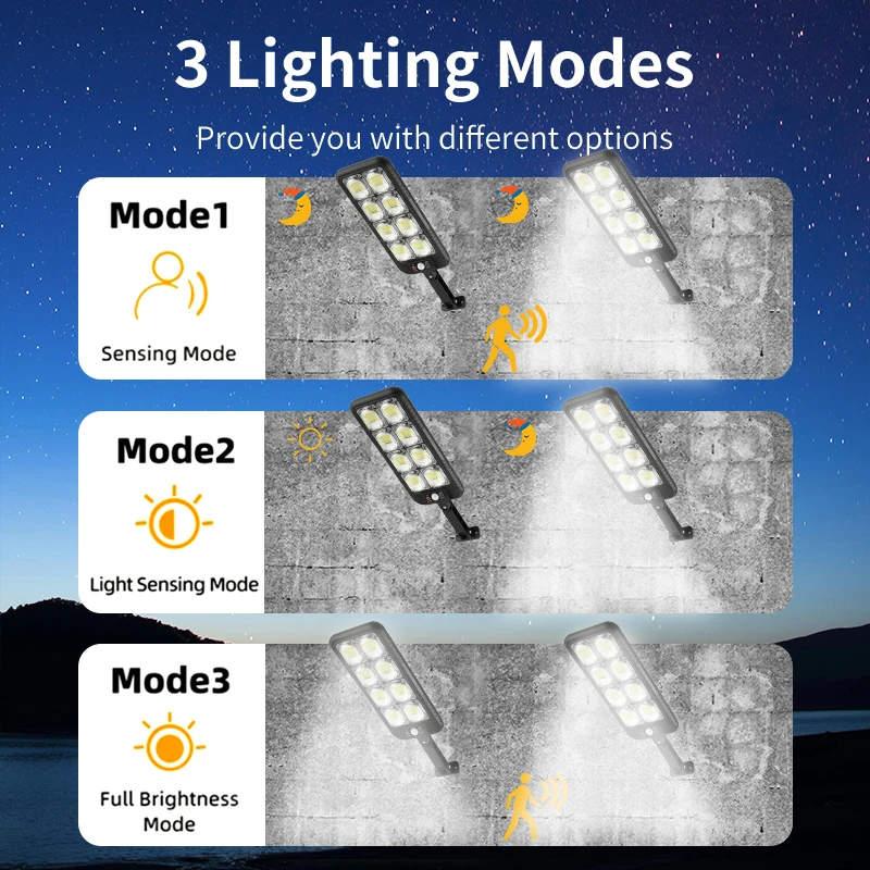 FAMCDC Solar Lights Wall Lamp With Motion Sensor Outdoor Waterproof Lamp for Garden Courtyard Backyard Pathway Street Light - Image 5