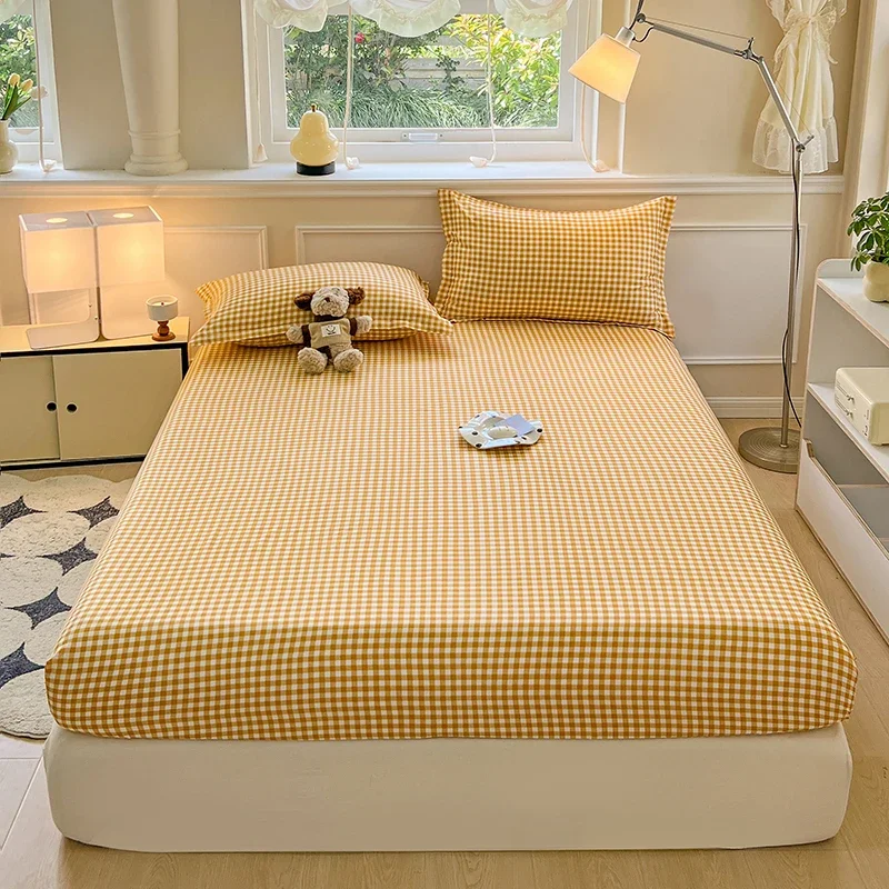 New Fitted Sheet with Elastic Bands Non Slip Adjustable Mattress Cover for Double King Queen Bed 150x200 180x200 220x200cm - Image 4