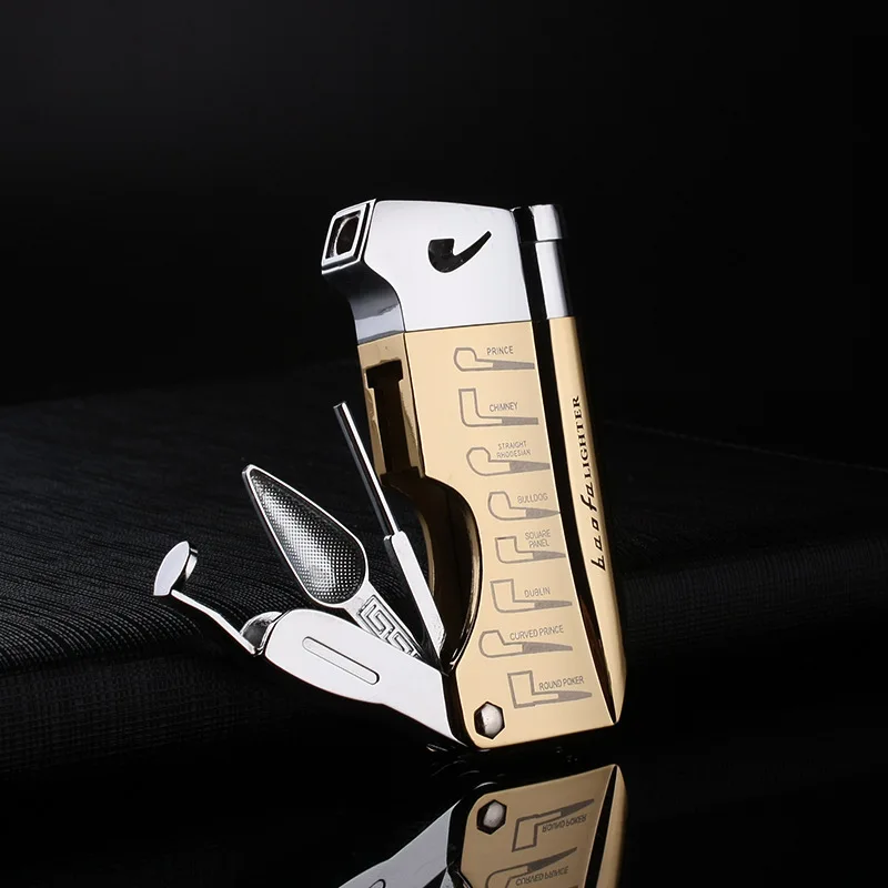 Multifunctional Pipe Lighter for Tobacco Smoker Butane Gas Lighter With Pipe Tool Cleaner Accessories Cool Lighter Men's Gift. - Image 5