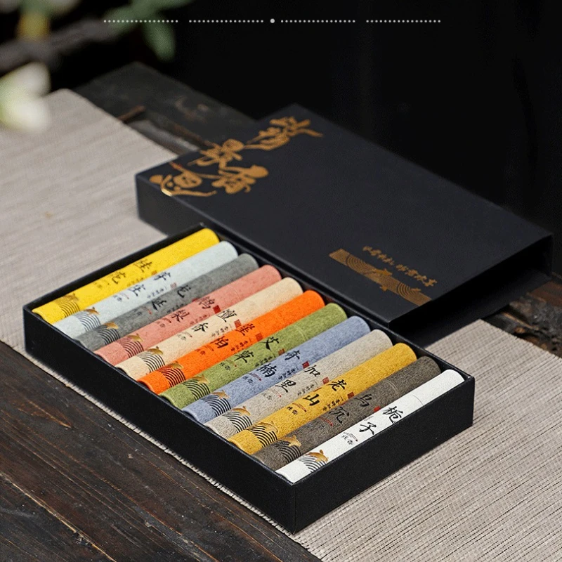 12 Types of Natural Incense Per Box Sandalwood Osmanthus Incense Stick Home Fragrance Aroma Blessing Ceremony Pray Buddha Cense - Image 6