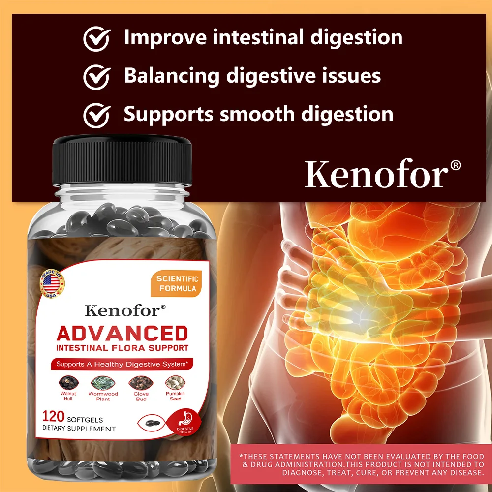 Detox Capsules with Oregano Oil, Green Black Walnut Hull, Garlic, Wormwood - Improves Digestion, Gut, Immune Health, Antioxidant - Image 4