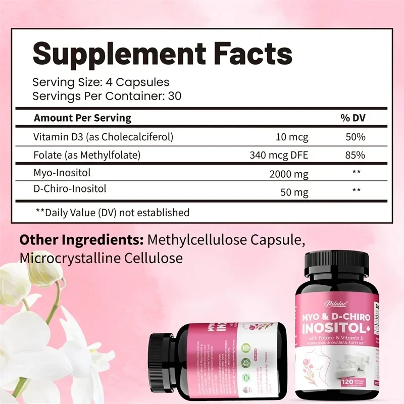 MYO & D-CHIROINOSITOL - Supports Hormone Balance, Healthy Cycles, Female Ovarian Health, and Boosts The Immune System - Image 2
