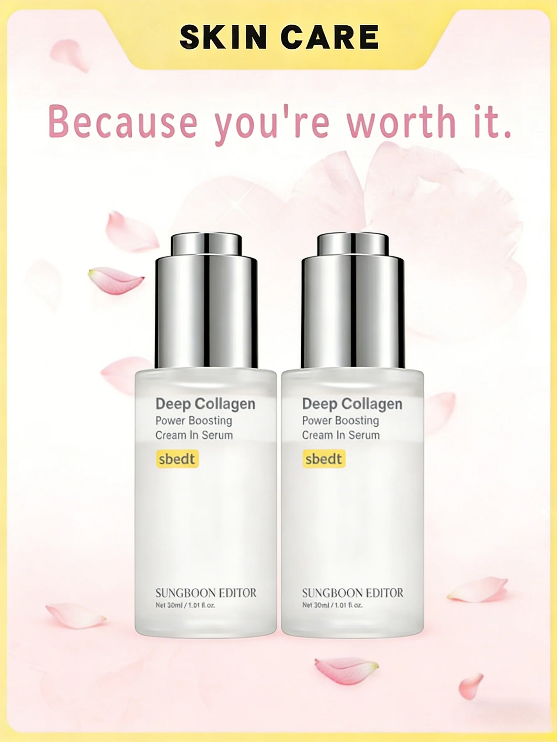 2 Pcs/1 Pcs Sungboon Editor Deep Collagen Wrinkle Filler Serum | Volufiline + Collagen + Niacinamide | Firming, Skin Care