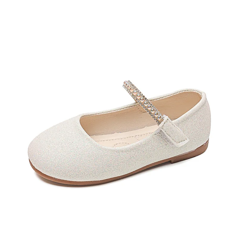Girls Mary Janes Shoes for Party Wedding Children Princess Shoes Kids Rhinestones Shine Shoes Solid Color Simple Non-slip 2026 - Image 5