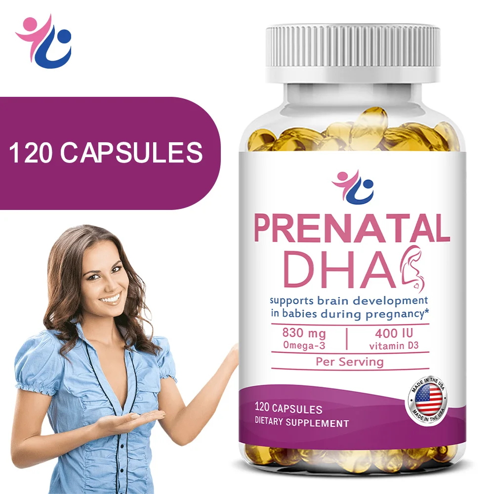 Prenatal DHA & Vitamin D3 Capsules - DHA & EPA, Nutritional Support for Women Pre-Pregnancy, During Pregnancy & Breastfeeding