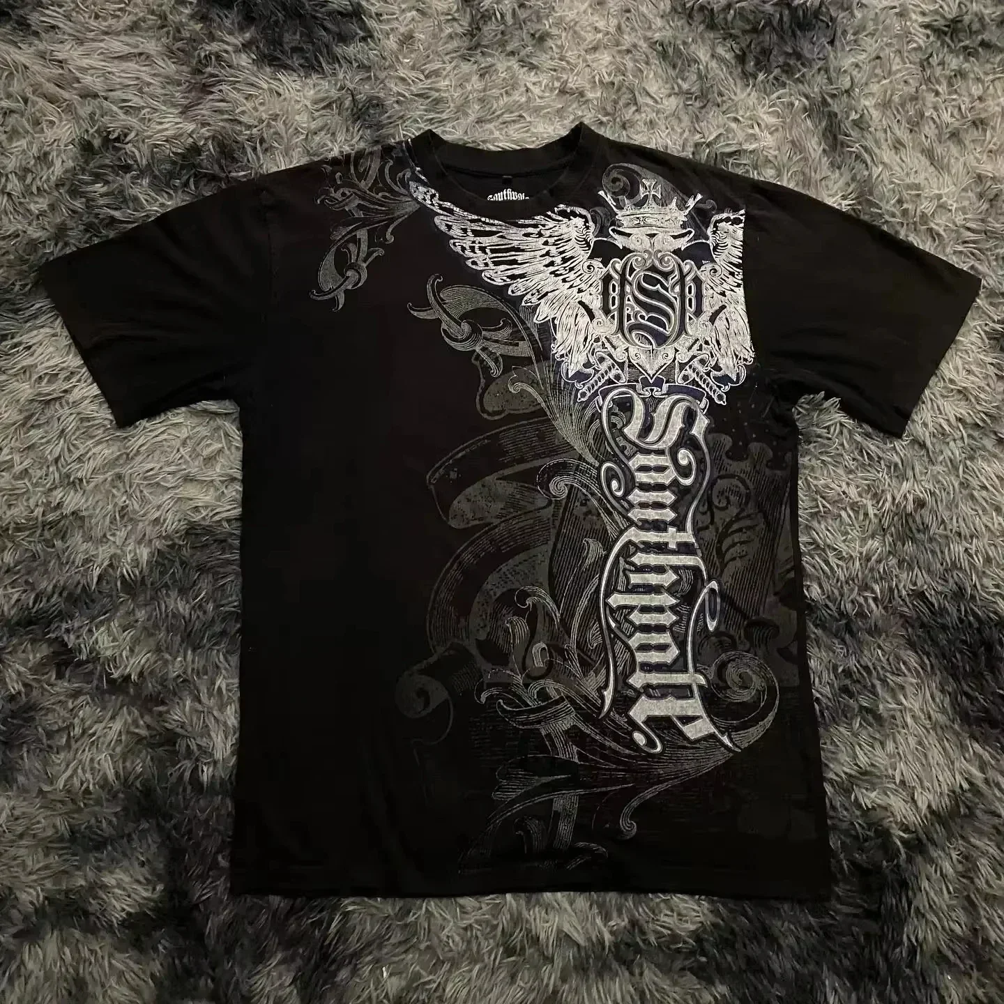 Summer Classic Y2K Gothic Style T-shirt Print Oversized T Shirt High Street Shirts Round Neck Cotton Tops Mens Women T Shirt Tee - Image 2