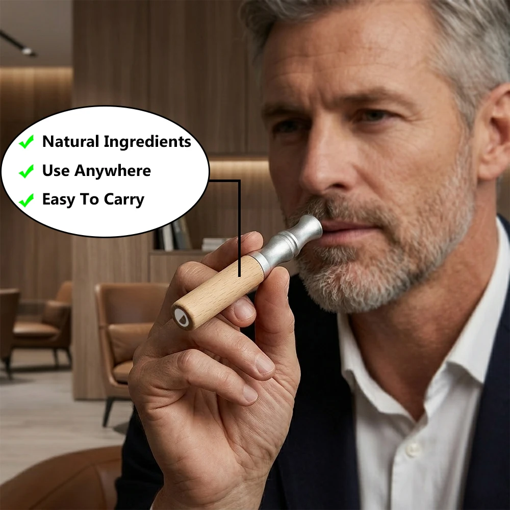 Pure Aromatic Air Inhaler Gift Box Fresh Breathing Aid Stick For Outdoor Travel Use Emotional Balance Daily Portable Calm Stick