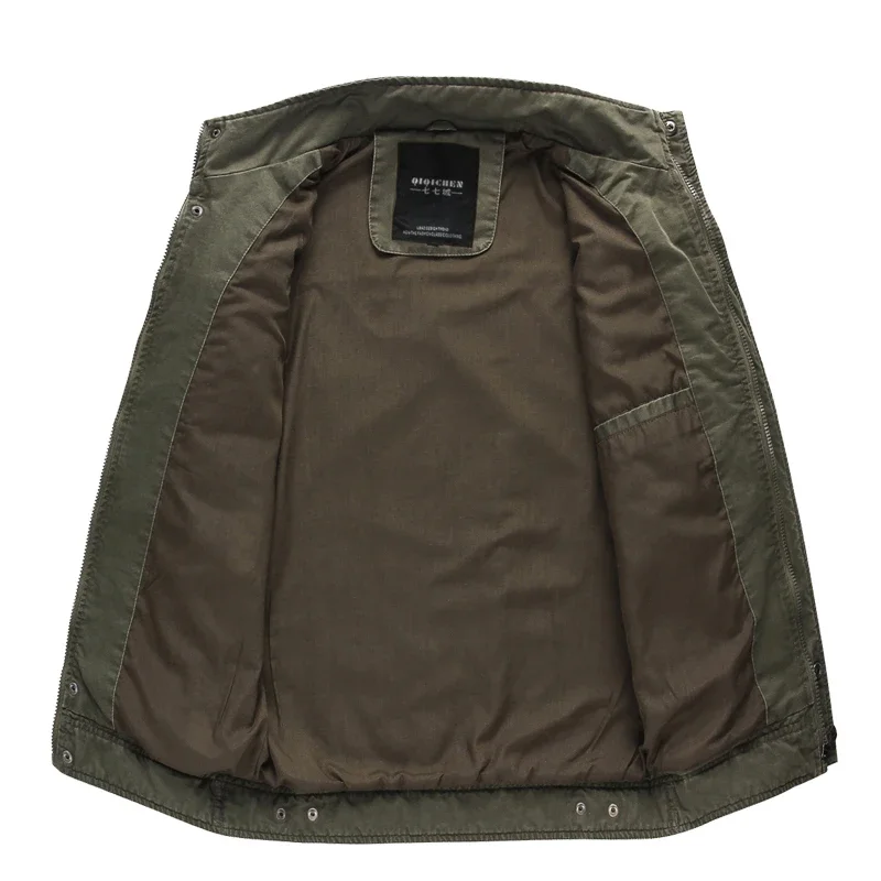 New 2026 Casual Army Military Jacket Men Plus Size M-6XL Jaqueta masculina Spring & Autumn Cargo Mens Jackets Coat - Image 3