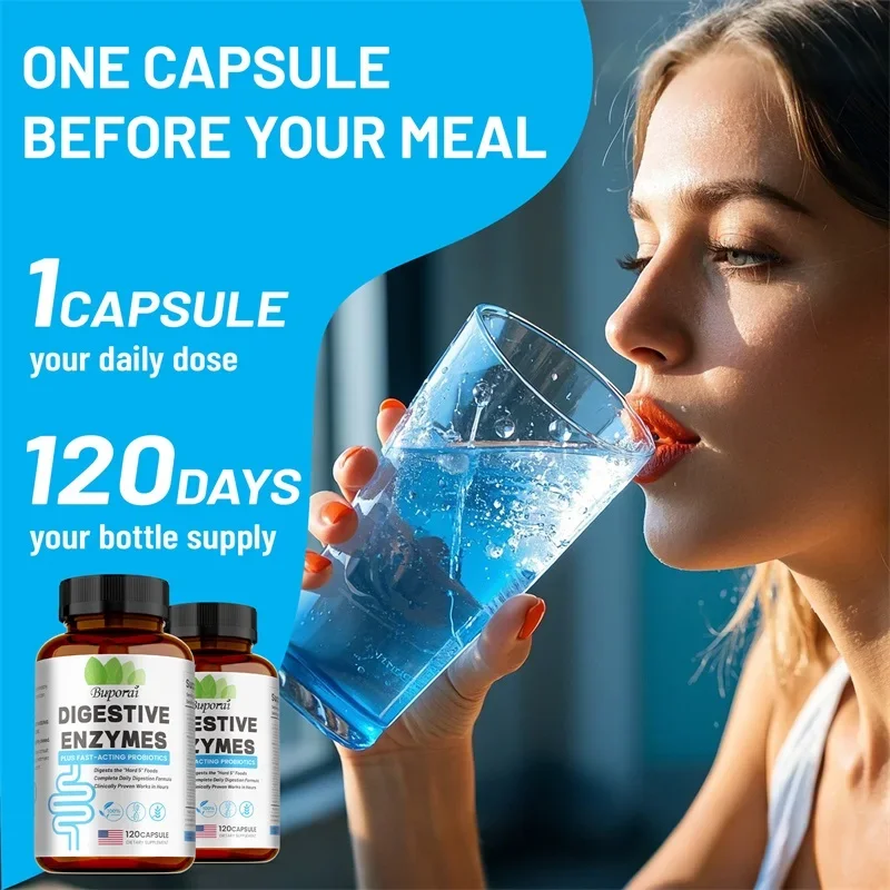 Digestive Enzymes Supplement - Digestion and Intestinal Health for Adults Men and Women, Promotes Nutrient Absorption - Image 4