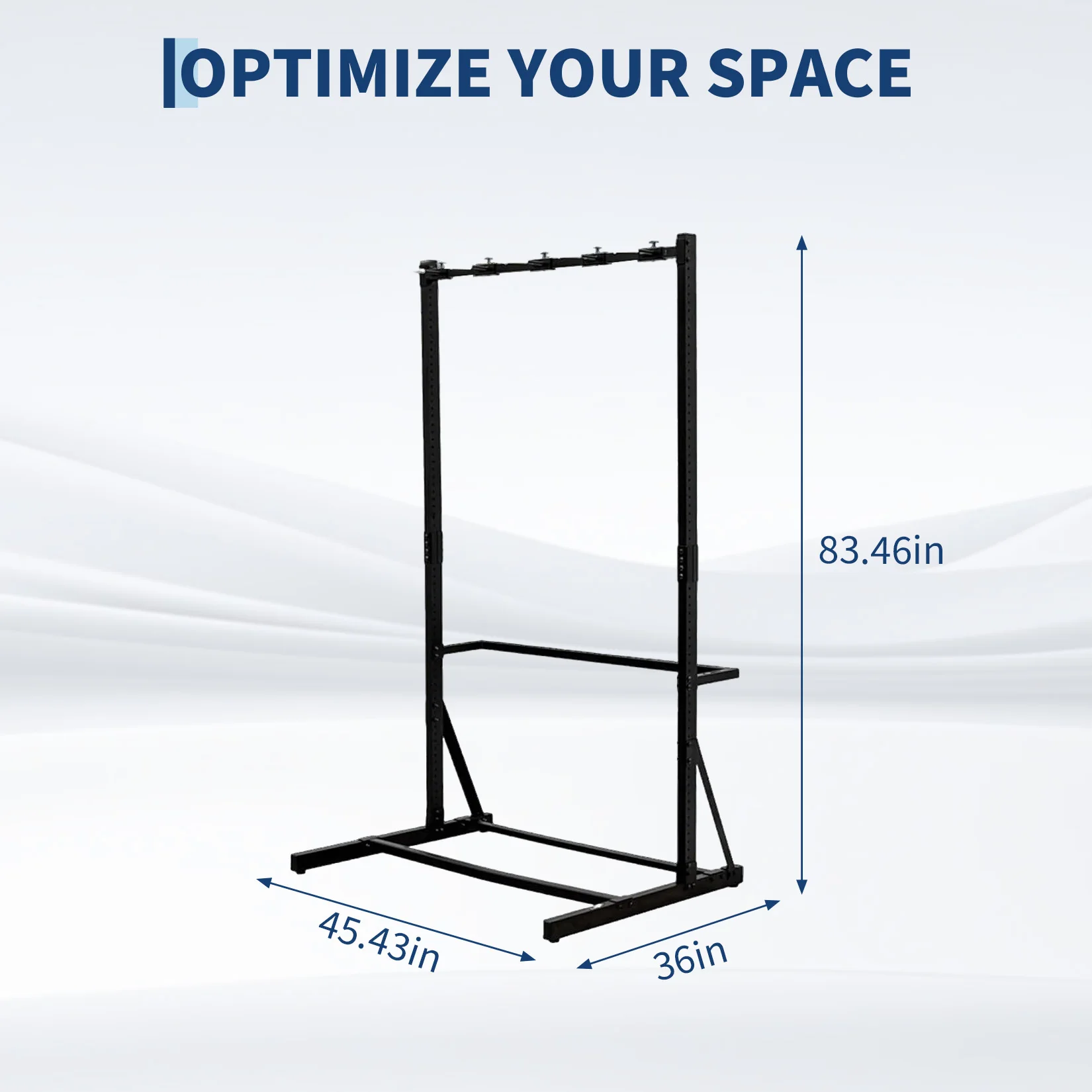 Vertical Bike Rack Garage Storage System for 5 Bikes | Freestanding Bike Rack Heavy Duty Floor Bike Stand Bicycle Organizer for Road Mountain Hybrid Kids Bikes - Image 5