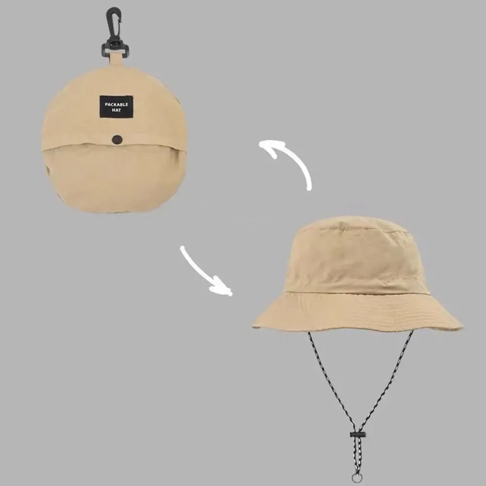 Summer Sun Protection Waterproof Fisherman Hat Bucket Hat Camping Hiking Cap With Storage Bag Anti-UV Sun Hat Mountaineering Cap - Image 5