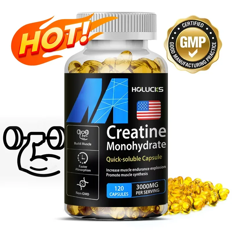 Buy 1 Get 1 Free! Creatine Monohydrate 3000mg Supplement, for Lean Muscle & Performance, Fat Loss & Overall Fitness, Vegan - Image 2