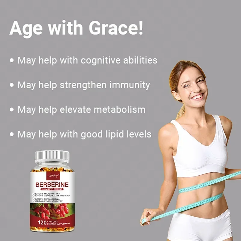 Berberine Capsules - Support Overall Health and Immune Function, Promote Digestion, Enhance Energy, Anti-oxidant and Anti-aging - Image 6