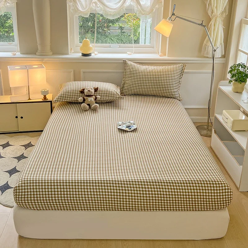 New Fitted Sheet with Elastic Bands Non Slip Adjustable Mattress Cover for Double King Queen Bed 150x200 180x200 220x200cm - Image 3