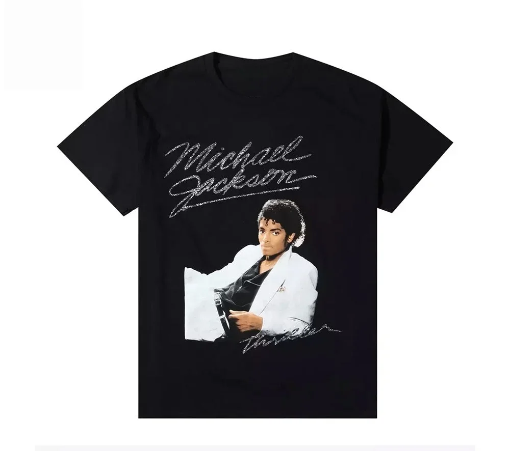 King of Pop Michael Jackson MJ OLODUM Same Style T-shirt Men Women Fashion Gothic Classic T Shirts pure Cotton Short Sleeve Tees