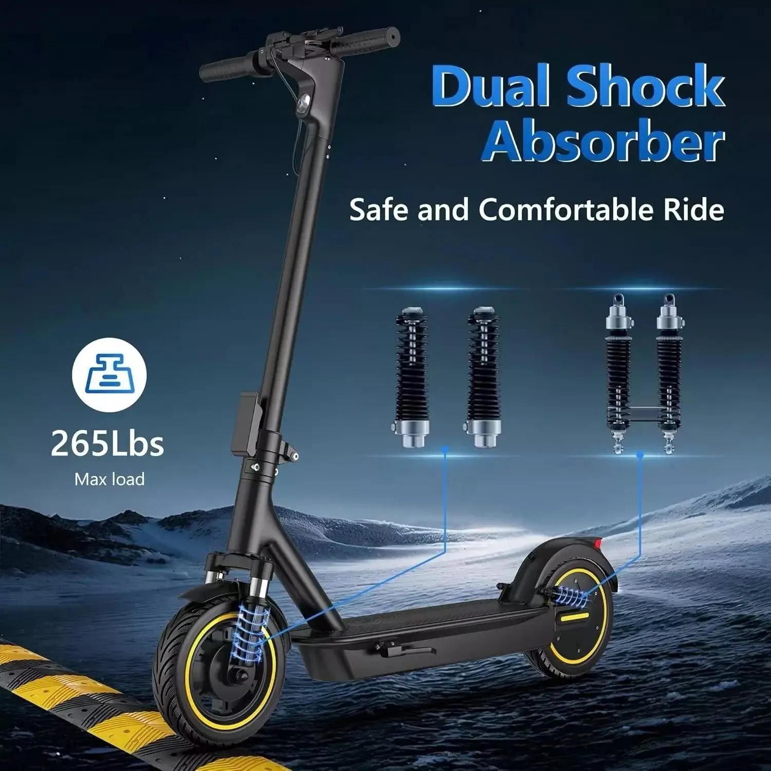 AOVOPRO New ESMAX Electric Scooter 500W 22MPH Adult APP Smart Scooter 28 miles Range Shock-absorbing Anti-skid Folding E-Scooter - Image 4