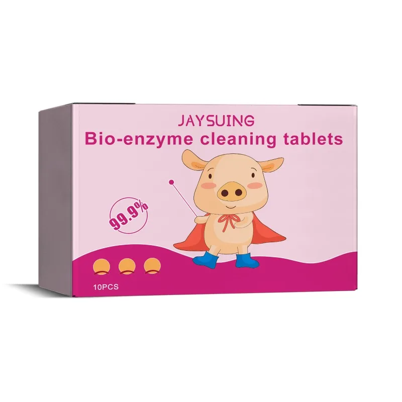 Biological Enzyme Explosive Salt Effervescent Tablets, Cleaning Tablets for Yellowed Clothes and Stubborn Stains Such as Coffee Stains