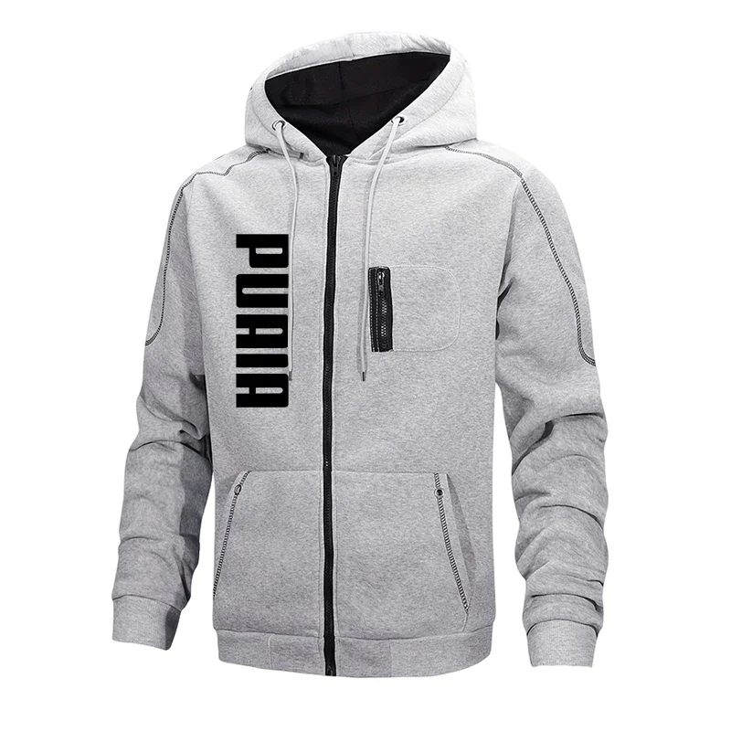 2026 Men's Jacket Coats Casual Zipper Hoodie Autumu Winter Male Sweatshirt Jackets Athlete Running Hiking Sportswear Hoodies - Image 2