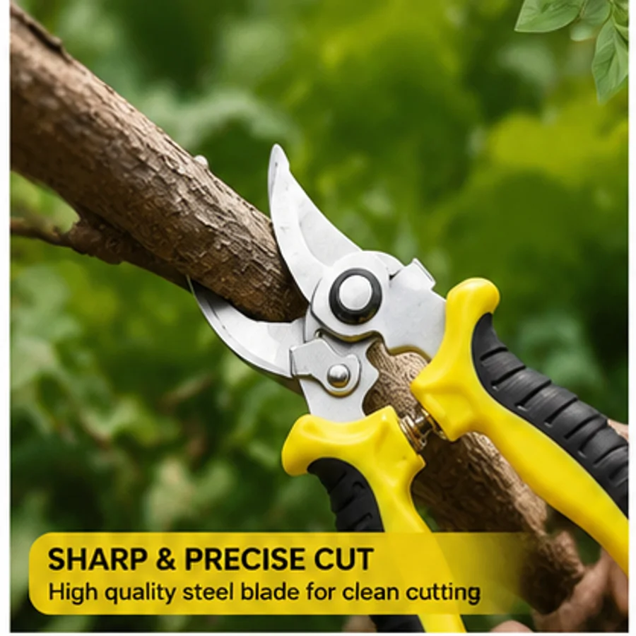 3-Piece Professional Heavy-Duty Garden Pruning Set with Non-Slip Grips – Suitable for Pruning Thick Branches, Floral Arranging, and Landscaping – Ergonomic Design – Ideal Gardening Gift for Professionals and Enthusiasts; Lawn Care Tools Featuring Modern D - Image 4